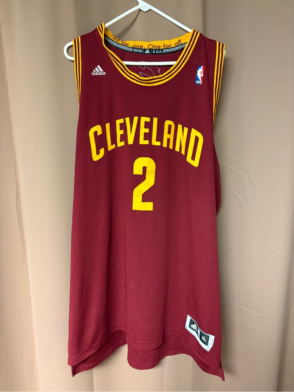 Adidas Cleveland Cavs Swingman Sewn Kyrie Irving #2 Finals Jersey Men’s 3XL